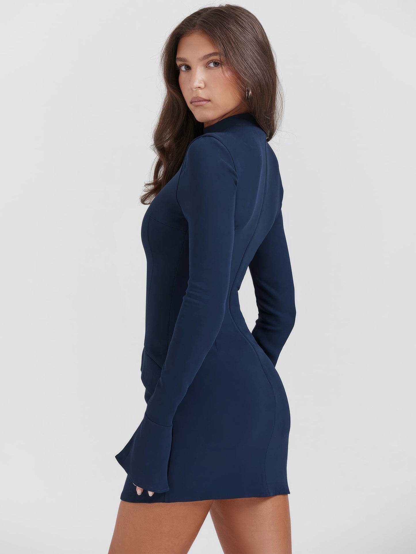 Hailey | Granatowa sukienka mini