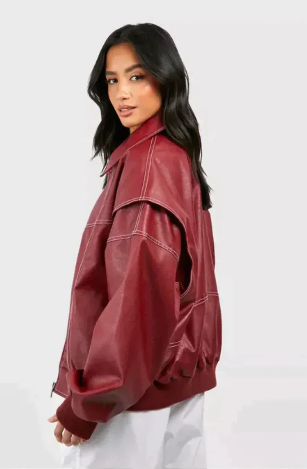 Lavoda | Skórzana kurtka typu bomber