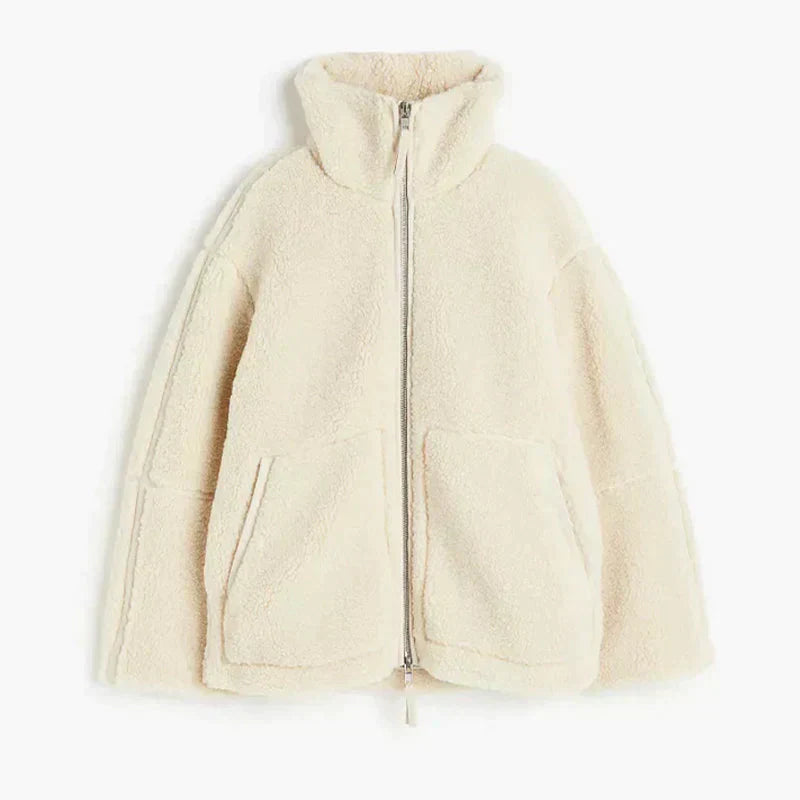 Lavoda | oversize'owy płaszcz typu teddy