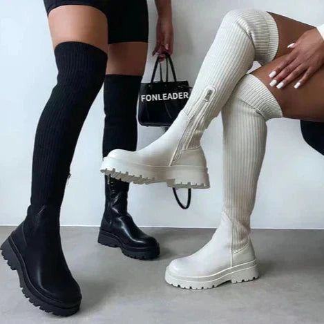 Nora | Dzianinowe buty 