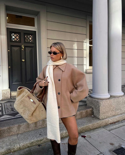 Olivia | wełniany płaszcz