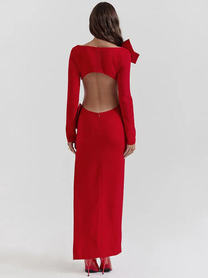 Nora | Elegancka sukienka z odkrytymi plecami 