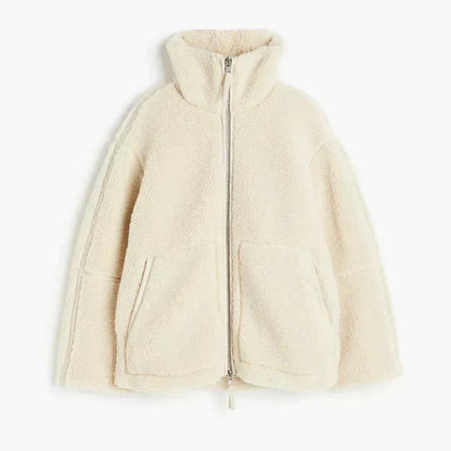 Lavoda | oversize'owy płaszcz typu teddy