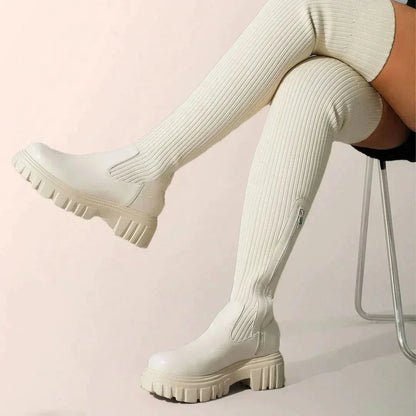 Nora | Dzianinowe buty 